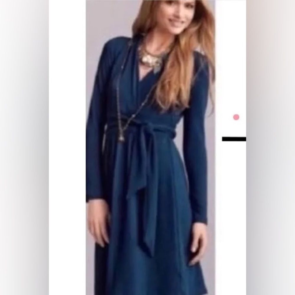 CABI WOMENS CHELSEA TEAL DRESS SIZE SMALL